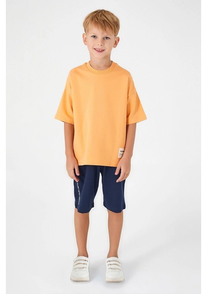 Pamuklu Erkek Çocuk Bermuda Takım 3044
