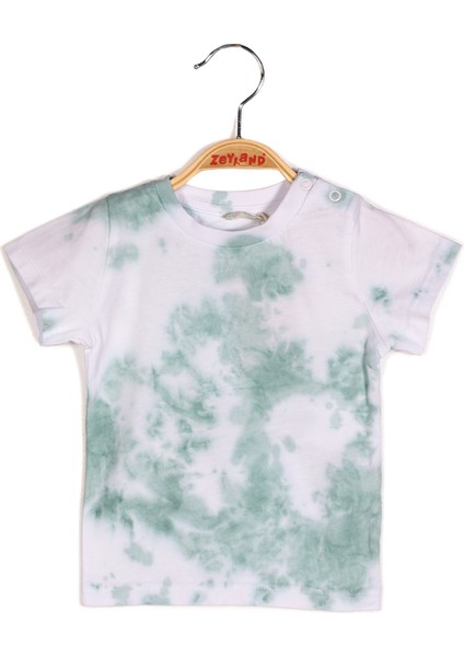 Erkek Çocuk Batik Desenli Kısa Kollu T-Shirt