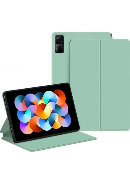 Redmi Pad 10.61'' Flip Folio Ultra Ince Pu-Deri Sert Kabuk Kapak Için Tablet Kılıfı (Yurt Dışından)