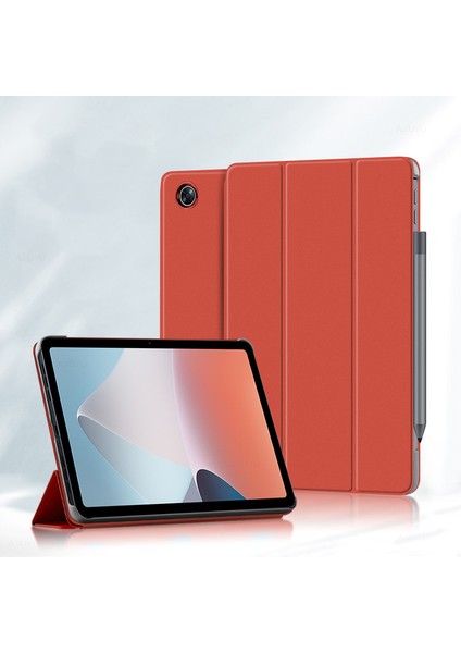 Oppo Pad Air Flip Folio Ultra Ince Pu-Deri Sert Kabuk Kapak Için Tablet Kılıfı (Yurt Dışından)