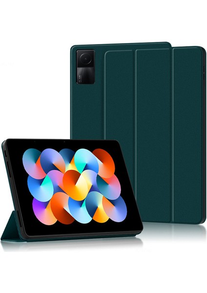 Redmi Pad 10.61'' Flip Folio Ultra Ince Pu-Deri Sert Kabuk Kapak Için Tablet Kılıfı (Yurt Dışından)