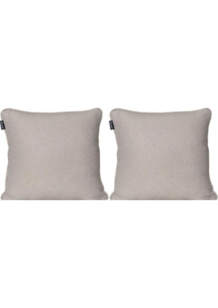 2'li Pamuk Dokulu Dokuma Kırlent Kılıfı Krem indirimleri