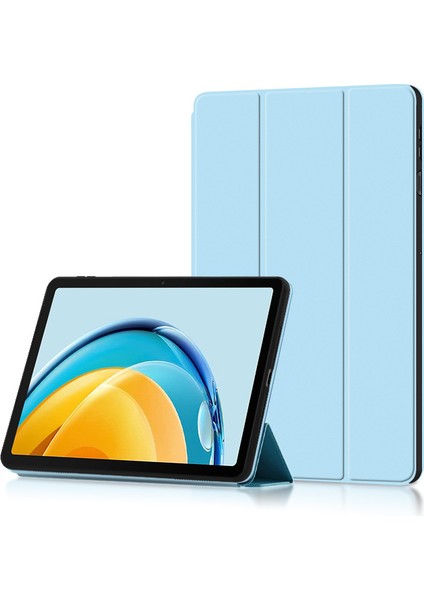 Huawei Matepad Se 10.4 (2023) Flip Folio Ultra Ince Pu-Deri Sert Kabuk Kapak Için Tablet Kılıfı (Yurt Dışından)