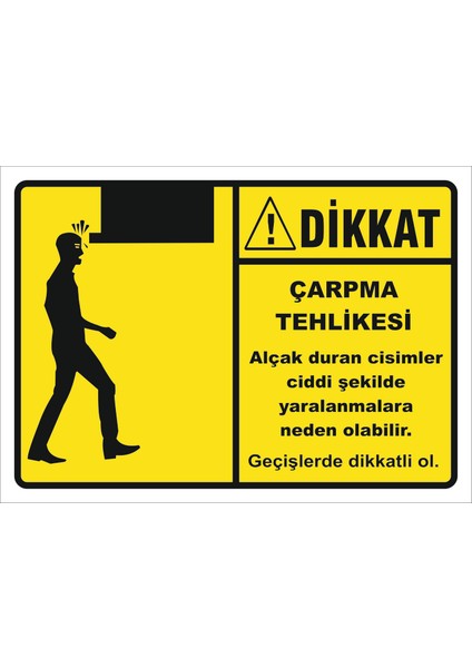 Çarpma Tehlikesi Levhası