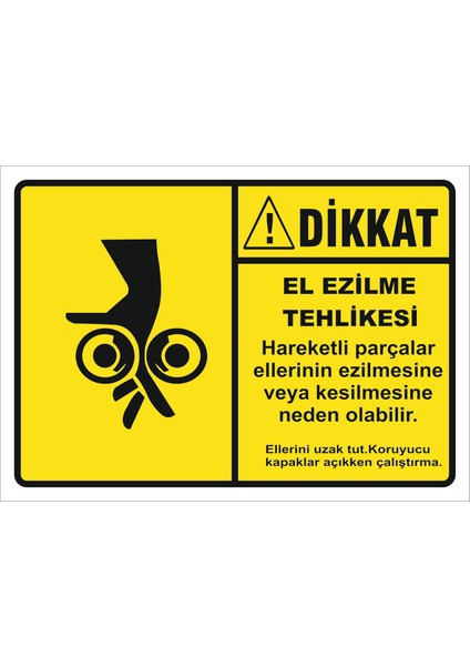 El Ezilme Tehlikesi Levhası