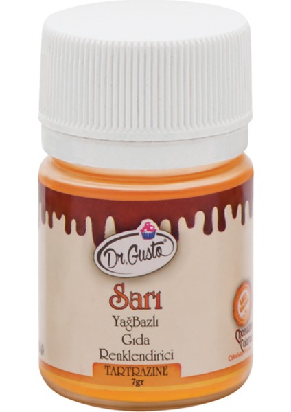 Yağ Bazlı Toz Gıda Boyası Sarı 7 gr