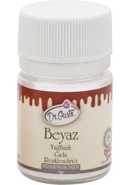 Yağ Bazlı Toz Gıda Boyası Beyaz 7 gr