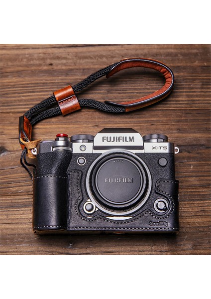 3927 Fuji X-T5 Için Deri Kılıf ve Askı fırsatları