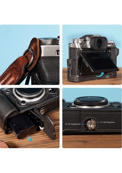 3927 Fuji X-T5 Için Deri Kılıf ve Askı indirimleri