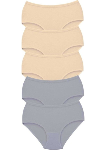 5 Adet Tutku Kadın Yüksek Bel Bato Kalın Lastik Külot S9