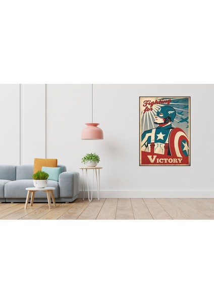 Captain Amerika Poster 40 x 60 Elmas Mozaik Tablo