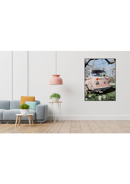 Baharda Pembe Wv Van 40 x 60 Elmas Mozaik Tablo