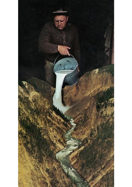 Sut Kovasindaki Nehir 36 x 69 Elmas Mozaik Tablo