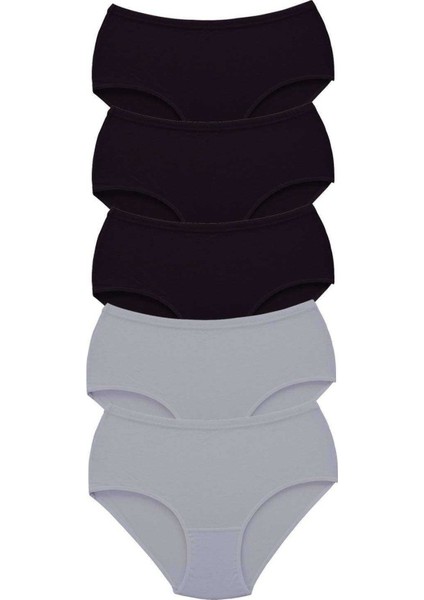5 Adet Tutku Kadın Yüksek Bel Bato Kalın Lastik Külot S4
