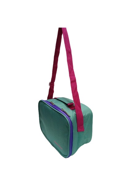 3321 Termoslu Beslenme Çantası Su Yeşili Renk 23X18X10 cm