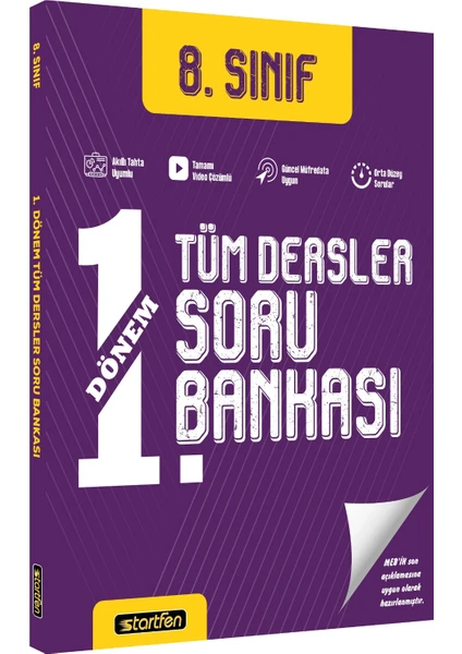 Startfen Yayınları Startfen 8.sınıf 1.dönem Tüm Dersler Soru Bankası