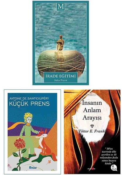 İrade Eğitimi - Jules Payot - - Küçük Prens - Insanın Anlam Arayışı (3 Kitap Set)