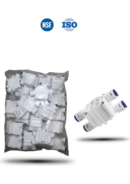 20 Adet Toptan Su Arıtma Cihazı Shut Off Valfe 4 Yollu Quick Vana