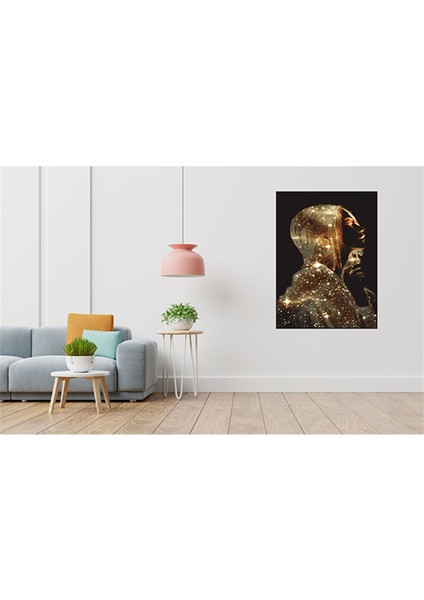 Isikli Kadin 40 x 60 Elmas Mozaik Tablo