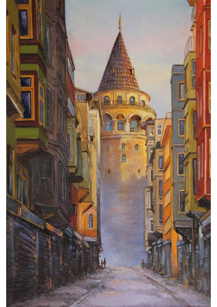 Galata Kulesi Tablo 40 x 60 Elmas Mozaik Tablo