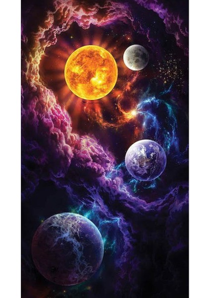 Gezegenler 40 x 60 Elmas Mozaik Tablo