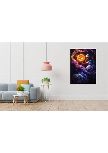 Gezegenler 40 x 60 Elmas Mozaik Tablo