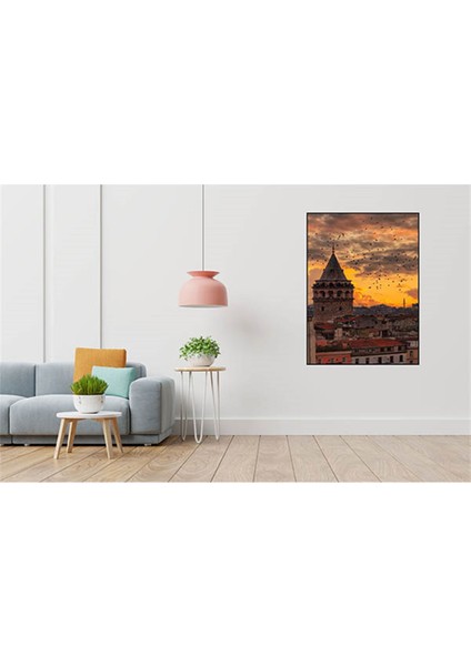 Gun Batimi Galata 38 x 69 Elmas Mozaik Tablo fiyatları