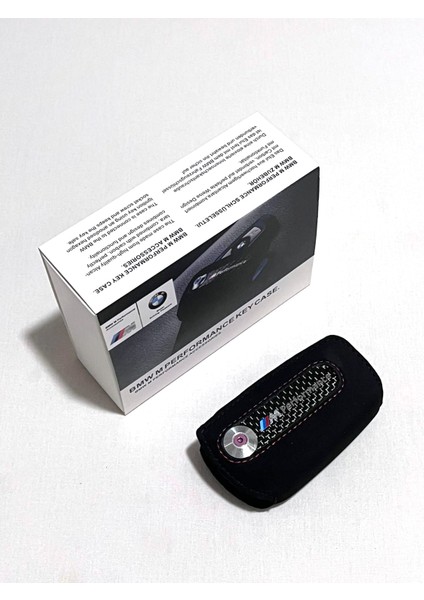 Bmw F10 F20 F30 Alacantra M Performance Anahtar Kılıfı Anahtarlık Car Keychain Bmw Kırmızı Model
