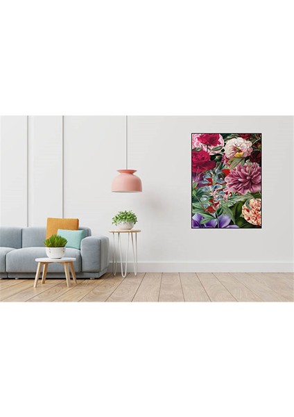 Cicek Desen 40 x 60 Elmas Mozaik Tablo