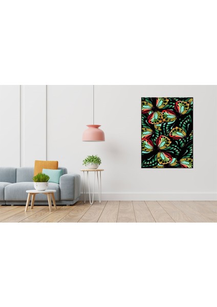 Kelebek Desen 40 x 60 Elmas Mozaik Tablo