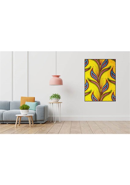 Afrikan Yaprak Desen 43 x 60 Elmas Mozaik Tablo