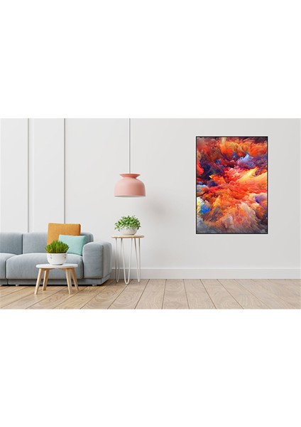 Renkli Bulut Desen 40 x 60 Elmas Mozaik Tablo