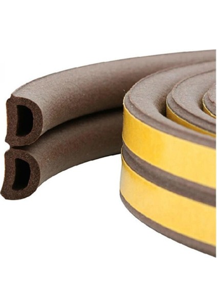Bondit 2'li Kauçuk Kapı ve Pencere Izolasyon Bandı Fitili 10X2 20 Metre Kahverengi