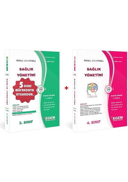 AÖF Açık Öğretim Sağlık Yönetimi 3 ve 4. Sınıf 6 ile 8 Dönem (Bahar) Konu Anlatımlı Soru Bankası