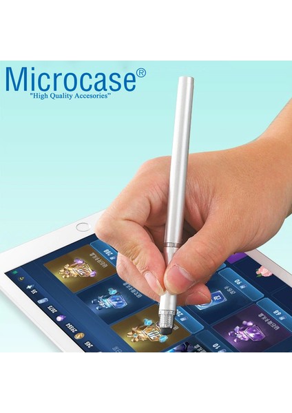 Universal Telefon Tablet iPad 2in1 Disk Uçlu Stylus Pen Dokunmatik Kalem - AL3464