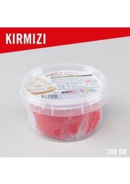 Şeker Sugar Şeker Hamuru Kırmızı 200 gr