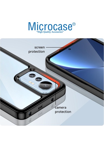 Xiaomi 12T - 12T Pro Shield Serisi Darbeye Dayanıklı Yarı Esnek Plastik Tpu Kılıf - AL8100