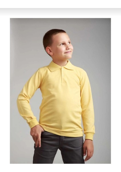 Çocuk Uzun Kollu Polo Yaka T-Shirt