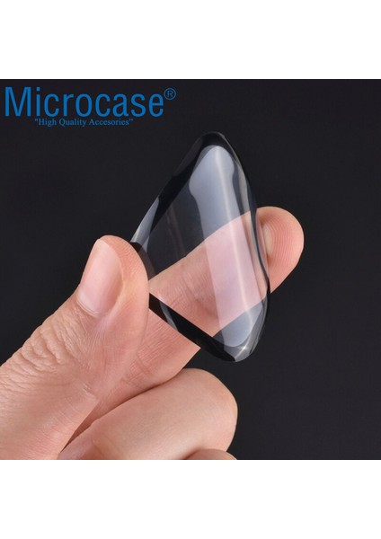 Google Pixel Watch Tam Kaplayan Kavisli Ekran Koruyucu 3D Pet Film - Siyah AL3385