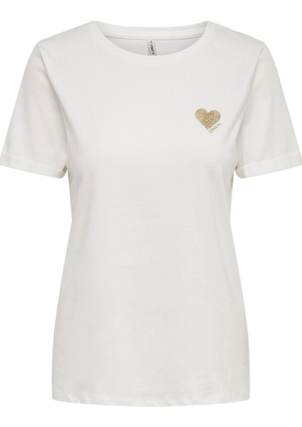 15244714-23Y Onlkıta S/s Logo Top Noos Kadın T-Shirt modelleri