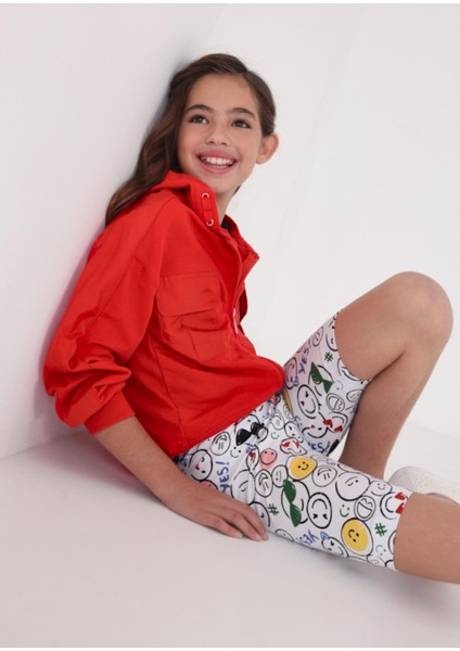 Fermuarlı Kapüşonlu Kız Çocuk Sweatshirt
