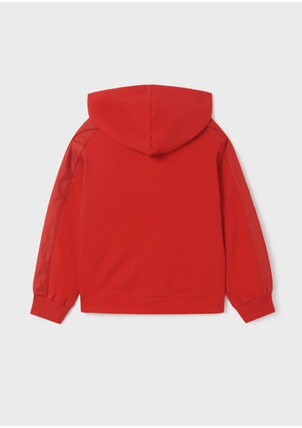 Fermuarlı Kapüşonlu Kız Çocuk Sweatshirt