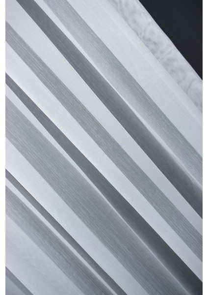 Taç Bambu Ekru 1/2 Seyrek Pile Tül Perde Tek Kanat - Ekru 140 x 200 cm