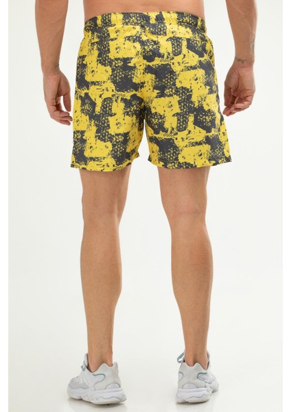 Sarı Regular Fit Düz Fermuarlı Cep Erkek Deniz Şortu - XE0123 fırsatları