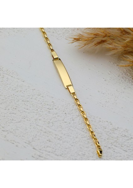 Çocuk 14 Ayar Altın Künye Bileklik indirimleri