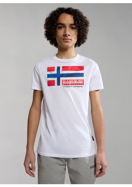 Çok Renkli Erkek Çocuk T-Shirt NP0A4H32FJ21 K S-Zamora