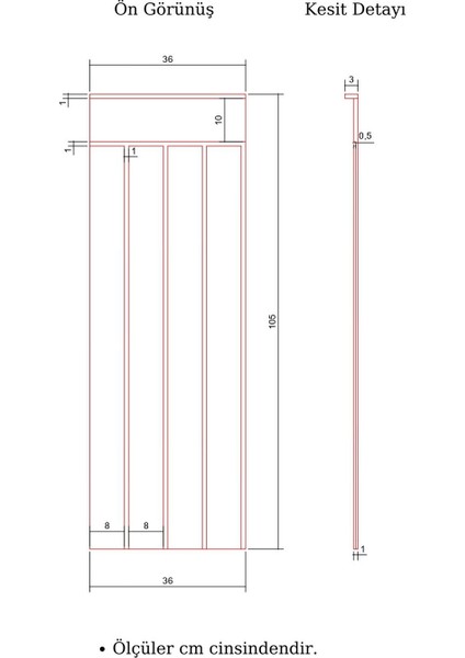 Dekoratif Duvar Paneli, Boyanabilir Ahşap 10 mm Ham Mdf Duvar Paneli