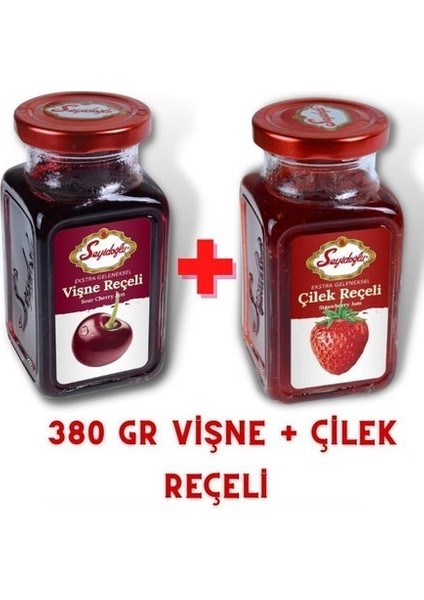 380 gr Vişne + Çilek Reçeli Ikili Paket