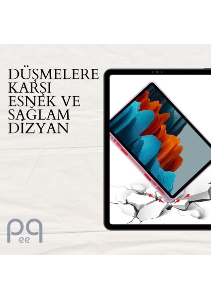 Samsung Galaxy Tab S7 Plus T970 Kalemlikli Stand Olabilen Koruyucu Tablet Kılıfı