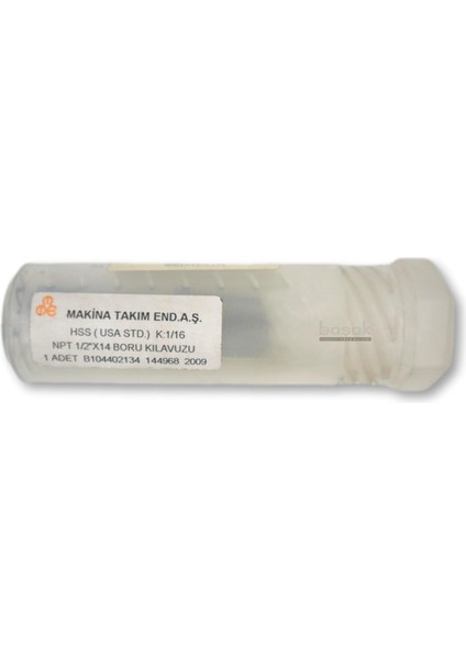Npt 1/2 Konik Boru Makina Kılavuzu Hss modelleri